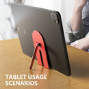 R-JUST SJ21 Geometric Pattern Aluminum Alloy Foldable Desktop Phones / Tablets Holder(Round Red)