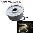 18W Landscape Ring LED Aluminum Alloy Underwater Fountain Light(Warm Light)