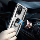 For OPPO Reno5 Z Shockproof TPU + PC Phone Protective Case with 360 Degree Rotating Holder(Silver)