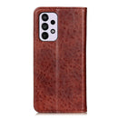 For Samsung Galaxy A33 5G Magnetic Crazy Horse Texture Horizontal Flip Leather Phone Case with Holder & Card Slots & Wallet(Brown)