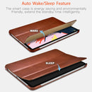For iPad Pro 12.9 inch 2020 ICARER Smart Ultra-thin Tablet Protective Leather Case(Khaki)
