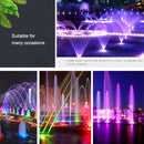 6W Landscape Colorful Color Changing Ring LED Stainless Steel Underwater Fountain Light(Colorful)