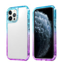 Gradient PC Phone Case For iPhone 13(Sky Blue Purple)