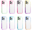 Gradient PC Phone Case For iPhone 13(Pink Green)