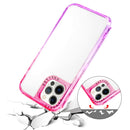Gradient PC Phone Case For iPhone 13(Black Pink)