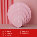 5 in 1 Round Geometric Cube Photography Background Foam Props(Pink)