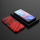For Xiaomi Redmi Note 11 China Punk Armor 2 in 1 PC + TPU Shockproof Phone Case with Invisible Holder(Red)