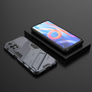 For Xiaomi Redmi Note 11 China Punk Armor 2 in 1 PC + TPU Shockproof Phone Case with Invisible Holder(Gray)