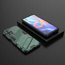 For Xiaomi Redmi Note 11 China Punk Armor 2 in 1 PC + TPU Shockproof Phone Case with Invisible Holder(Green)
