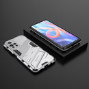 For Xiaomi Redmi Note 11 China Punk Armor 2 in 1 PC + TPU Shockproof Phone Case with Invisible Holder(White)