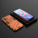 For Xiaomi Redmi Note 11 China Punk Armor 2 in 1 PC + TPU Shockproof Phone Case with Invisible Holder(Orange)