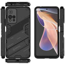 For Xiaomi Redmi Note 11 Pro / Note 11 Pro+ Punk Armor 2 in 1 PC + TPU Shockproof Phone Case with Invisible Holder(Black)