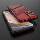 For Xiaomi Redmi Note 11 Pro / Note 11 Pro+ Punk Armor 2 in 1 PC + TPU Shockproof Phone Case with Invisible Holder(Red)