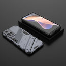 For Xiaomi Redmi Note 11 Pro / Note 11 Pro+ Punk Armor 2 in 1 PC + TPU Shockproof Phone Case with Invisible Holder(Gray)
