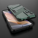 For Xiaomi Redmi Note 11 Pro / Note 11 Pro+ Punk Armor 2 in 1 PC + TPU Shockproof Phone Case with Invisible Holder(Green)