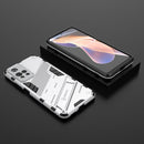 For Xiaomi Redmi Note 11 Pro / Note 11 Pro+ Punk Armor 2 in 1 PC + TPU Shockproof Phone Case with Invisible Holder(White)