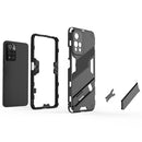 For Xiaomi Redmi Note 11 Pro / Note 11 Pro+ Punk Armor 2 in 1 PC + TPU Shockproof Phone Case with Invisible Holder(Orange)