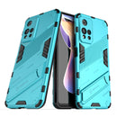 For Xiaomi Redmi Note 11 Pro / Note 11 Pro+ Punk Armor 2 in 1 PC + TPU Shockproof Phone Case with Invisible Holder(Blue)
