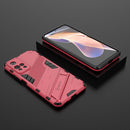 For Xiaomi Redmi Note 11 Pro / Note 11 Pro+ Punk Armor 2 in 1 PC + TPU Shockproof Phone Case with Invisible Holder(Light Red)