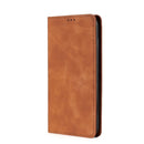 For Xiaomi Redmi Note 11 Pro Skin Feel Magnetic Horizontal Flip Leather Phone Case with Holder & Card Slots(Light Brown)