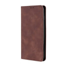 For Xiaomi Redmi Note 11 Pro Skin Feel Magnetic Horizontal Flip Leather Phone Case with Holder & Card Slots(Dark Brown)