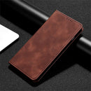 For Xiaomi Redmi Note 11 Pro Skin Feel Magnetic Horizontal Flip Leather Phone Case with Holder & Card Slots(Dark Brown)
