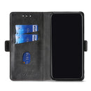 For Xiaomi Redmi Note 11 Pro Retro Texture Contrast Color Side Buckle Horizontal Flip Leather Phone Case with Holder & Card Slots & Wallet(Blue+Grey)