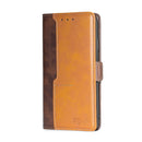 For Xiaomi Redmi Note 11 Pro Retro Texture Contrast Color Side Buckle Horizontal Flip Leather Phone Case with Holder & Card Slots & Wallet(Dark Brown+Gold)