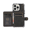 Wallet Card Shockproof Phone Case For iPhone 11 Pro Max(Black)