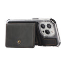 Wallet Card Shockproof Phone Case For iPhone 11 Pro Max(Black)