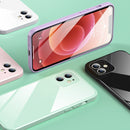 360 Full Coverage Glass Phone Case For iPhone 13 Pro Max(White)