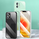 360 Full Coverage Glass Phone Case For iPhone 13 Pro Max(White)