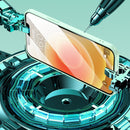 360 Full Coverage Glass Phone Case For iPhone 13 Pro Max(White)