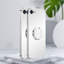 Electroplated Frosted TPU Ring Holder Phone Case For iPhone SE 2022 / SE 2020 / 7 / 8(White)