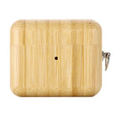 Solid Wood Earphone Protective Case For AirPods 3(Light Brown)