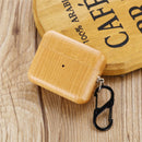 Solid Wood Earphone Protective Case For AirPods 3(Dark Brown)