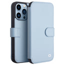 QIALINO Magnetic Buckle Phone Leather Case with Card Slot For iPhone 13 Pro Max(Sierra Blue)