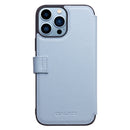 QIALINO Magnetic Buckle Phone Leather Case with Card Slot For iPhone 13 Pro Max(Sierra Blue)