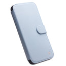 QIALINO Magnetic Buckle Phone Leather Case with Card Slot For iPhone 13 Pro Max(Sierra Blue)