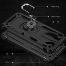 For Huawei nova 8i Shockproof TPU + PC Phone Case with 360 Degree Rotating Holder(Black)