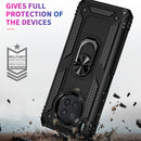 For Huawei nova 8i Shockproof TPU + PC Phone Case with 360 Degree Rotating Holder(Black)