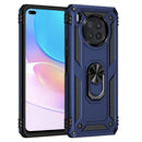 For Huawei nova 8i Shockproof TPU + PC Phone Case with 360 Degree Rotating Holder(Blue)