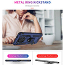 For Huawei nova 8i Shockproof TPU + PC Phone Case with 360 Degree Rotating Holder(Blue)