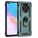 For Huawei nova 8i Shockproof TPU + PC Phone Case with 360 Degree Rotating Holder(Dark Green)