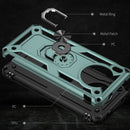 For Huawei nova 8i Shockproof TPU + PC Phone Case with 360 Degree Rotating Holder(Dark Green)