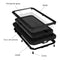 LOVE MEI Metal Shockproof Waterproof Dustproof Protective Phone Case For iPhone 13 Pro(Black)