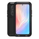 For Huawei P50 Pro LOVE MEI Metal Shockproof Waterproof Dustproof Protective Phone Case without Glass(Black)