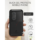 For Huawei P50 Pro LOVE MEI Metal Shockproof Waterproof Dustproof Protective Phone Case without Glass(Green)