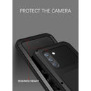 For Samsung Galaxy S21 FE LOVE MEI Metal Shockproof Waterproof Dustproof Protective Phone Case with Glass(Black)