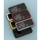 For Samsung Galaxy S21 FE LOVE MEI Metal Shockproof Waterproof Dustproof Protective Phone Case with Glass(Black)